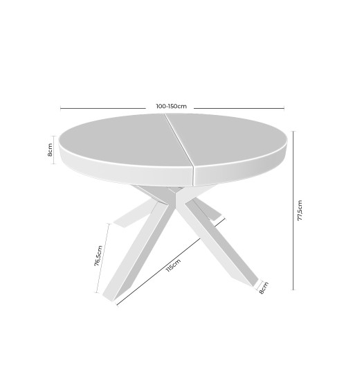 Mesa mod. MILDRED en Somcasa
