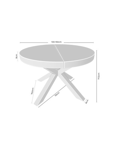 Mesa mod. MILDRED en Somcasa