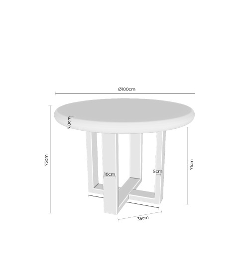 Mesa mod. VIOLETTE en Somcasa