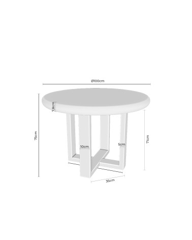 Mesa mod. VIOLETTE en Somcasa
