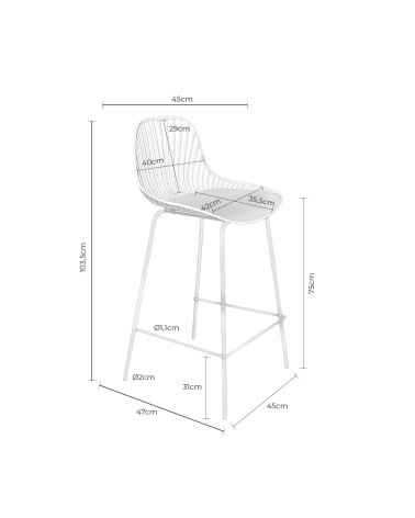 Taburete mod. CASPER en Taburetes